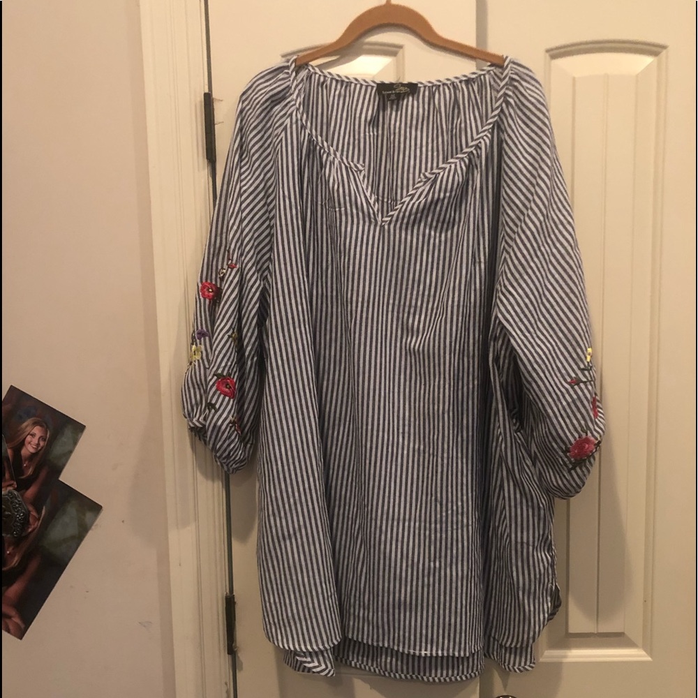 Chambray Striped Tunic